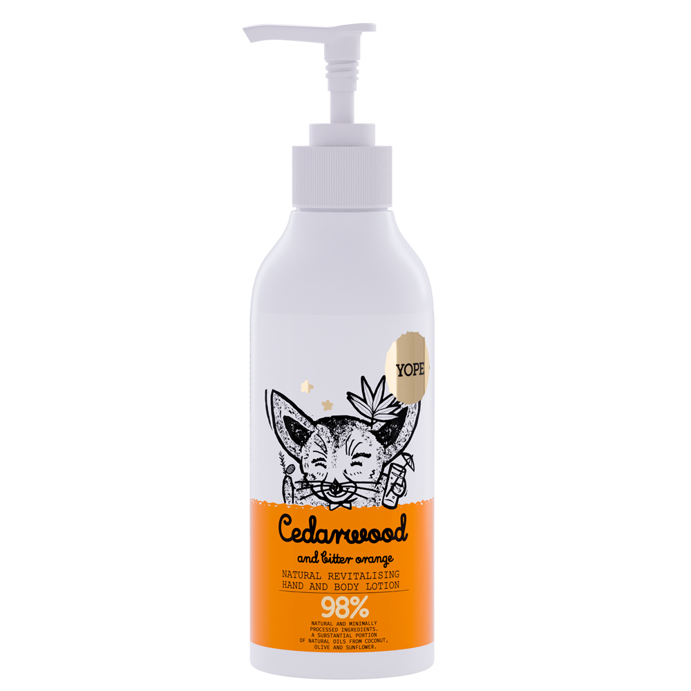 YOPE(ヨープ) ハンド＆ボディローション 300ml Cedarwood and bitter orange(シダーウッド＆ビターオレンジ) 天然成分98%以上