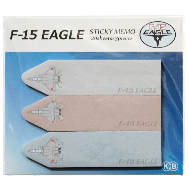 付箋 戦闘機F-15 EAGLE 20枚×3種 KBオリジナル