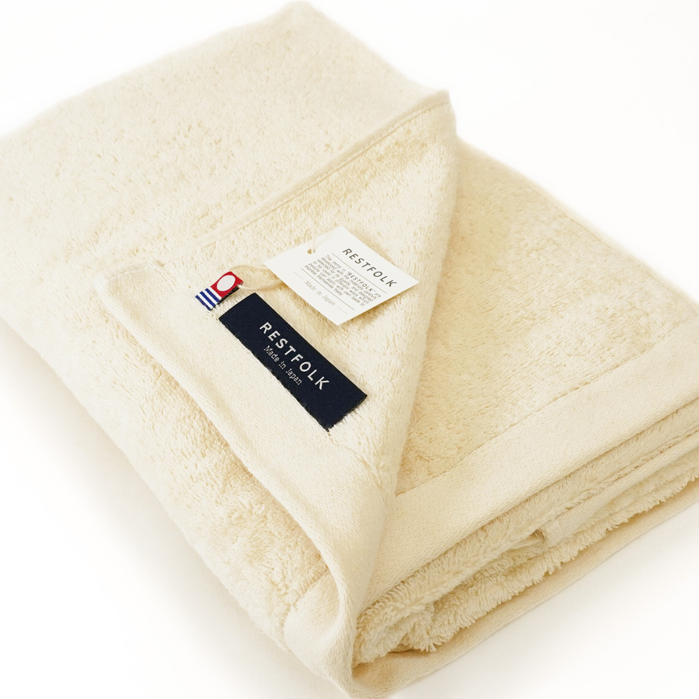 今治タオル バスタオル プラシッド ナチュラル コットン RESTFOLK