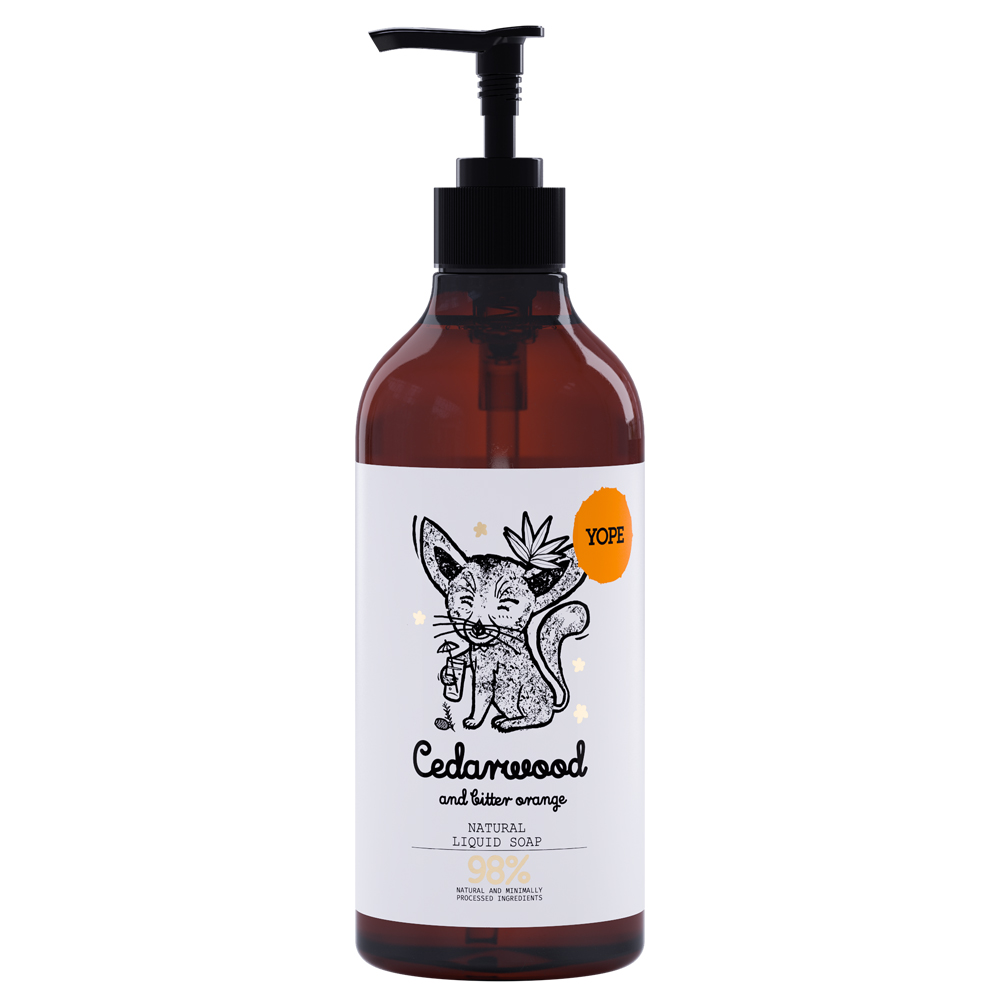 YOPE(ヨープ) ハンドソープ 500ml Cedarwood and bitter orange(シダーウッド＆ビターオレンジ) 天然成分97％