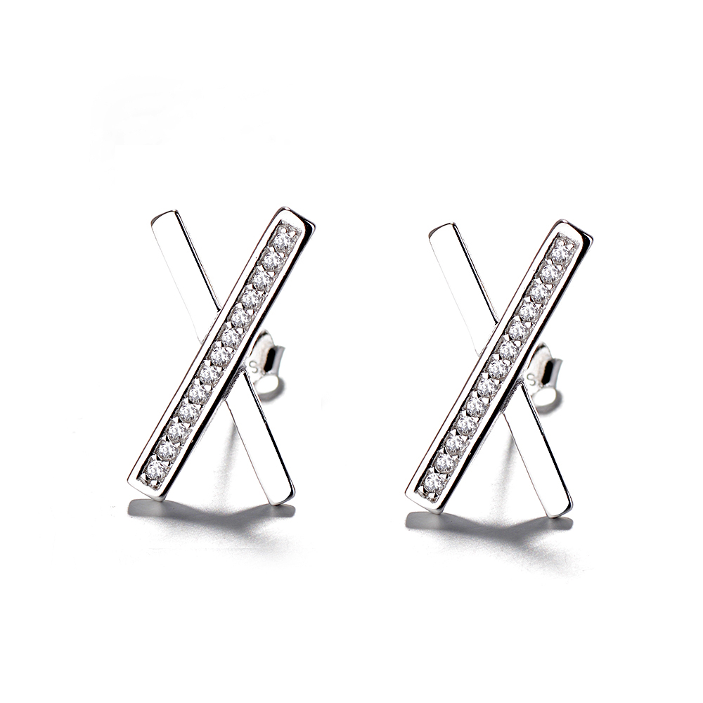 ピアス クロスデザインピアス シルバー925