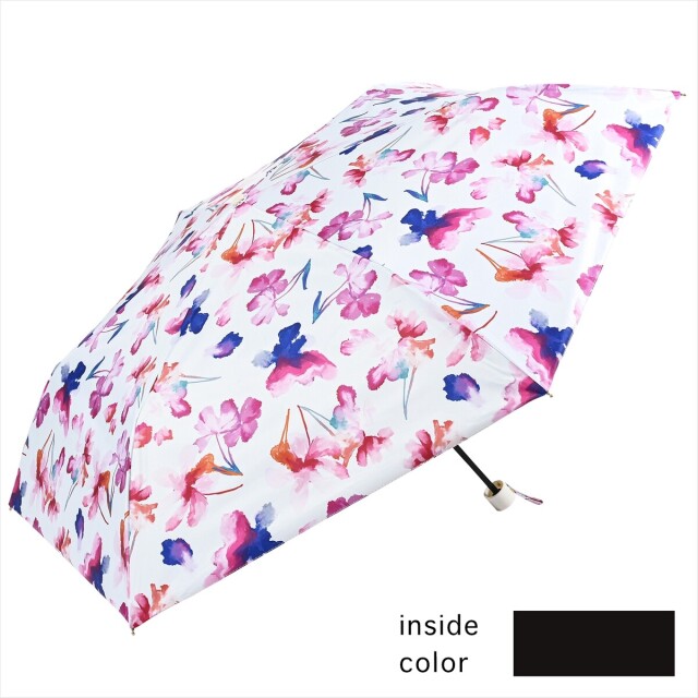 【晴雨兼用日傘】長傘 遮光ブリリアントフラワー55 PK／ピンク UVカット 熱中症対策 2417 niftycolors
