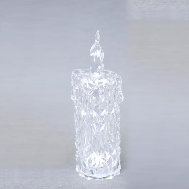 アクリルキャンドルライト LEDライト 14．5cm クリスマス置物 ギフト BC32756　IceWorld