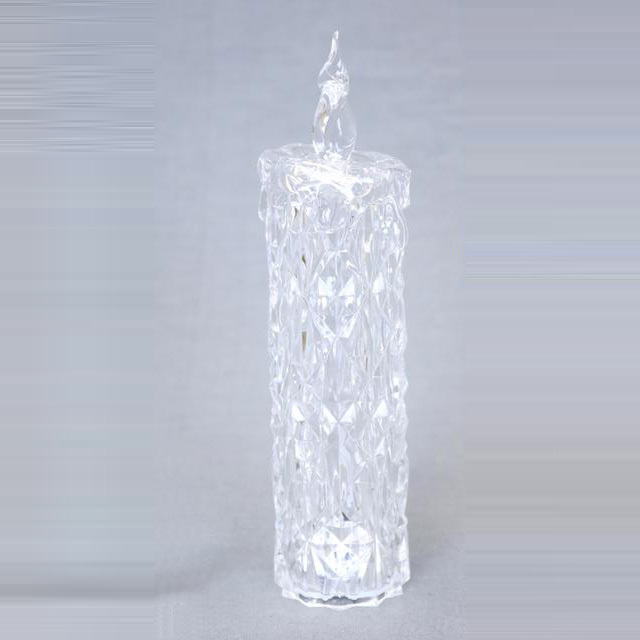アクリルキャンドルライト LEDライト 19．5cm　クリスマス置物　ギフト BC32757 IceWorld　