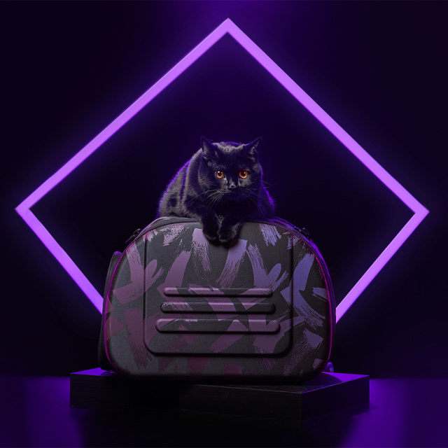 Ibiyaya クラシック ショルダー ペットキャリー 小動物 小型犬 犬 猫 うさぎ スターダスト イビヤヤ FC1007-B