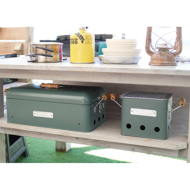 バーベキューストーブ BBQ STOVE ALTA アウトドア SLOWER 収納時イメージ