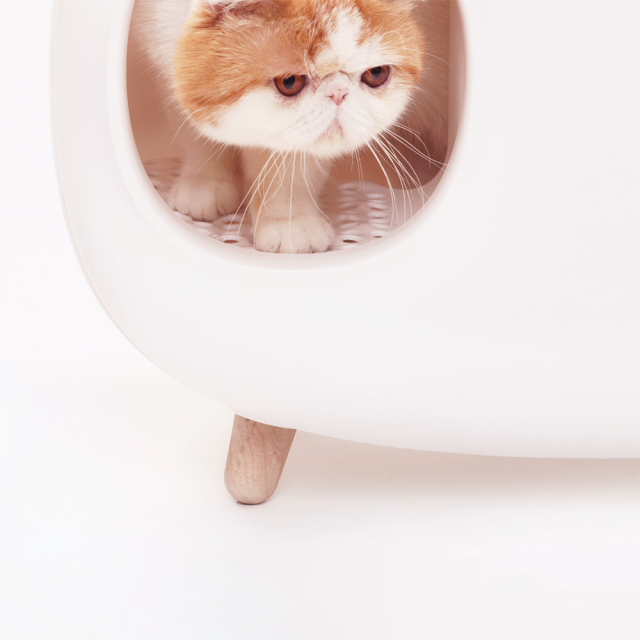 猫トイレ スコップ付き 猫砂飛び散り防止 大型 HEBENA ネコが出るところ
