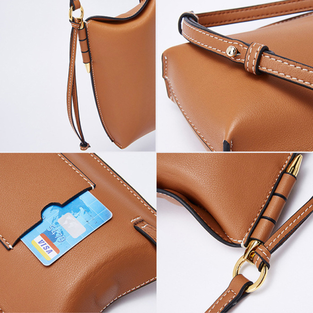 本革 コンパクトショルダーバッグ レザーバッグ 牛革 各パーツ