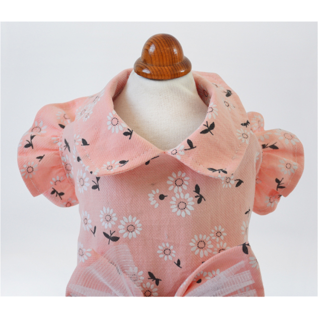犬服 ワンピース ピンク S～L(24～32cm) ドッグウェア 春夏用