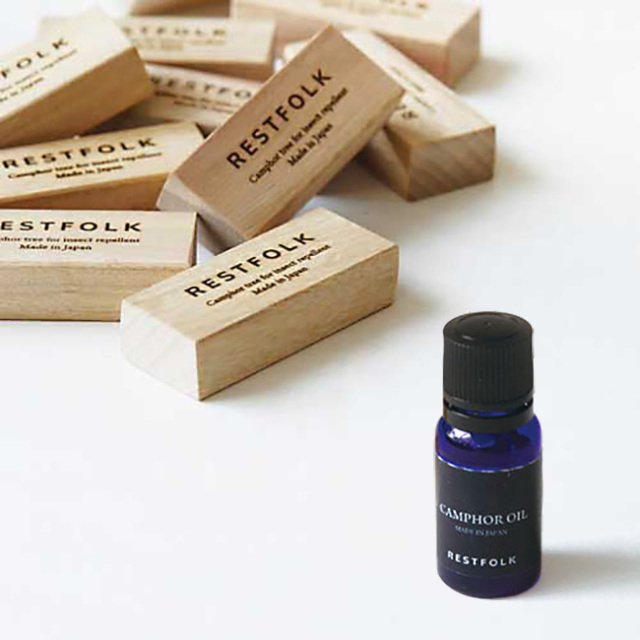 カンフルオイル 10ml エッセンシャルオイル 天然の防虫剤 RESTFOLK レストフォーク カンフルツリーブロックに使用