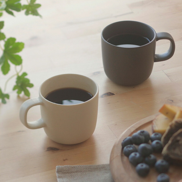 Ready to Dripper 美味しさの秘訣 １杯分の適量が見えるマグカップ white＆black