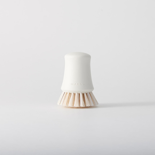 抗菌キッチンブラシ 清潔謹製 豚毛 ナイロン毛 全体 マーナ MARNA