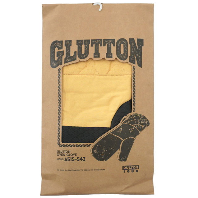ダルトン(DULTON) GLUTTON オーブングローブ (マスタード) キッチングローブ パッケージ