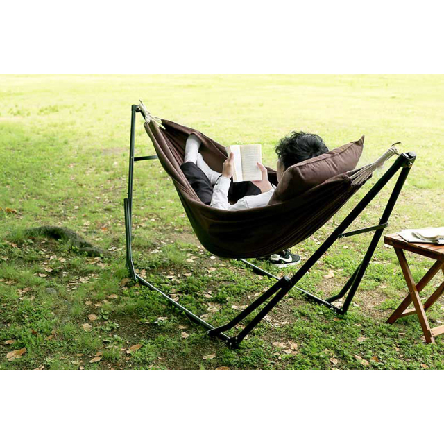 3WAY自立式ポータブルハンモック Sifflus(シフラス) キャンプでも活躍