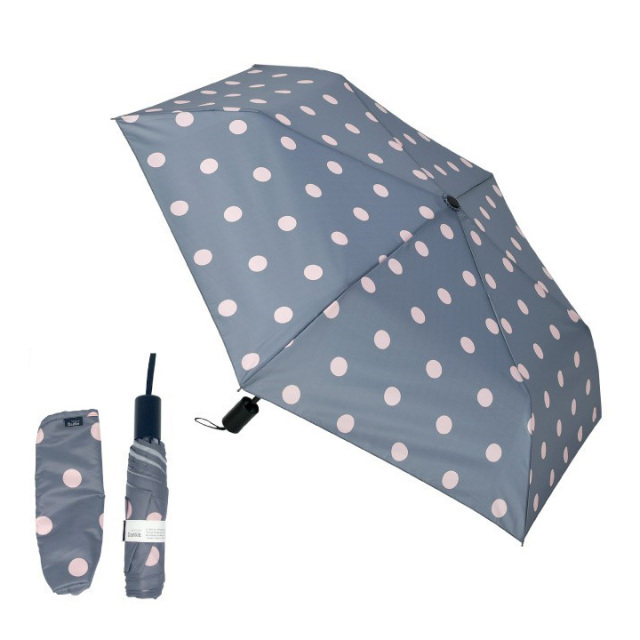 Danke 晴雨兼用折りたたみ傘 レディース CheckBluePink 超撥水