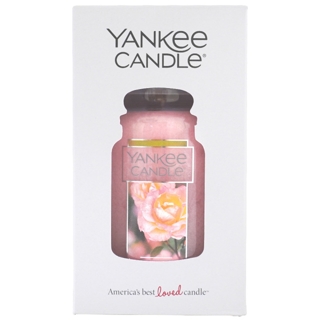 YANKEE CANDLEジャーL「フレッシュカットローズ」アロマキャンドル ヤンキーキャンドル パッケージ