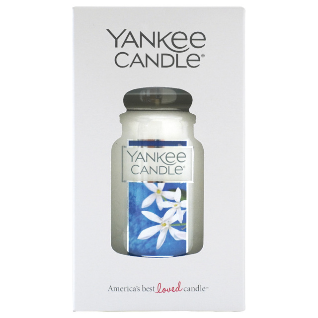 YANKEE CANDLEジャーL「ミッドナイトジャスミン」アロマキャンドル ヤンキーキャンドル パッケージ