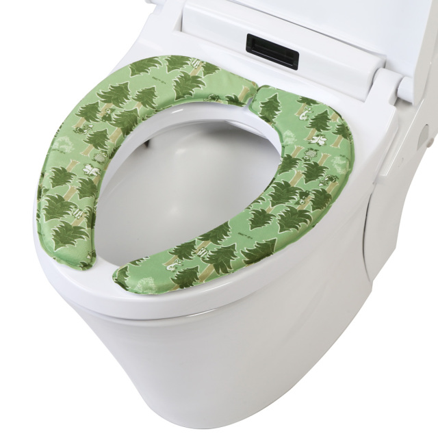 ムーミン さわふわ便座クッション ブート MOOMIN 使用イメージ