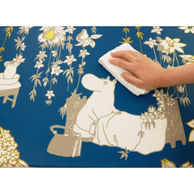 ムーミン PVCキッチンマット ファミリーガーデン MOOMIN 拭き取れる
