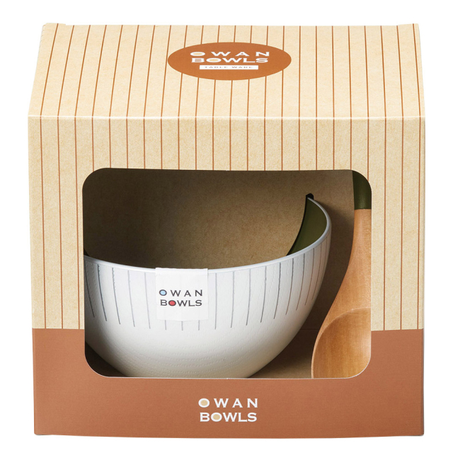 汁椀 オワンボールズ＆スプーンセット グリーン 日本製 イシダ パッケージ