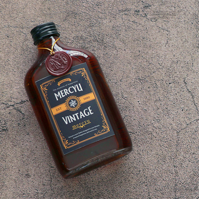 mercyu(メルシーユー) VINTAGE Collection リードディフューザー オーキッド 両面デザイン ウィスキーボトル風