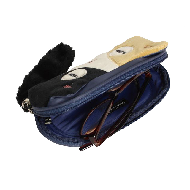 メガネケース トリオキャット 猫 ネコ 眼鏡ケース J537 noa family(ノアファミリー) 内側