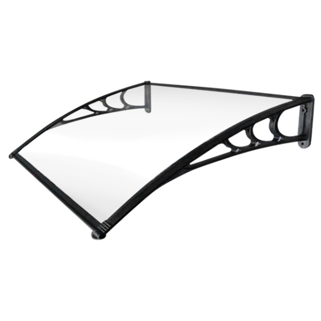 雨よけ庇 【ポリカーボネート製】クリア ひさし 屋根 オーニング シェード バルコニー テラス 雨雪 梅雨対策 耐候・耐衝撃・耐燃