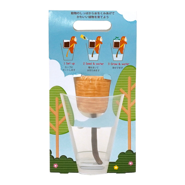 クローバー栽培キット shippon しっぽん イヌ 底面給水ポット 聖新陶芸