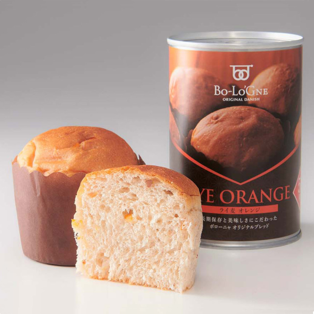 備蓄deボローニャ（ライ麦オレンジ） 1缶2個入り ブリオッシュパン