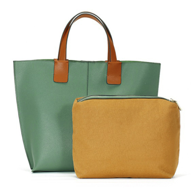 本革 トートバッグ レザーバッグ 牛革 インナーバッグ付き