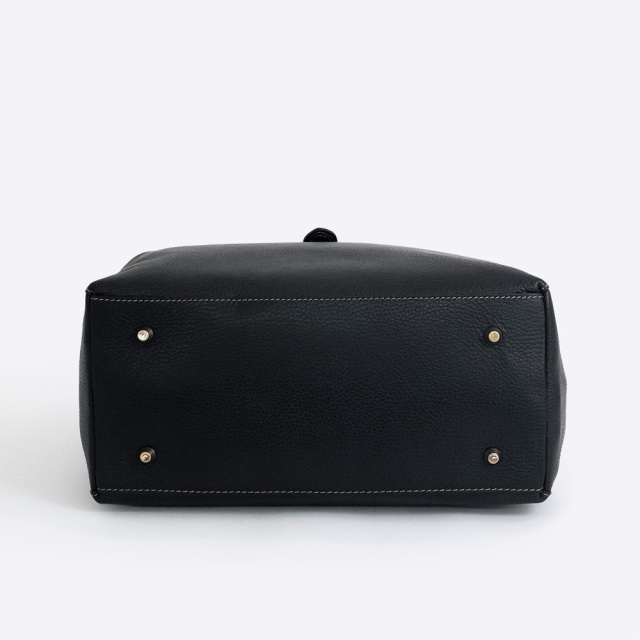 Bellini 本革 ハンドバッグ ヴァルデルササッチェル ブラック