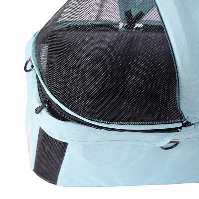 ibiyayaトラボイ トライフォールド ペットトラベルシステム ペットカート (スペアミント)のメッシュ生地