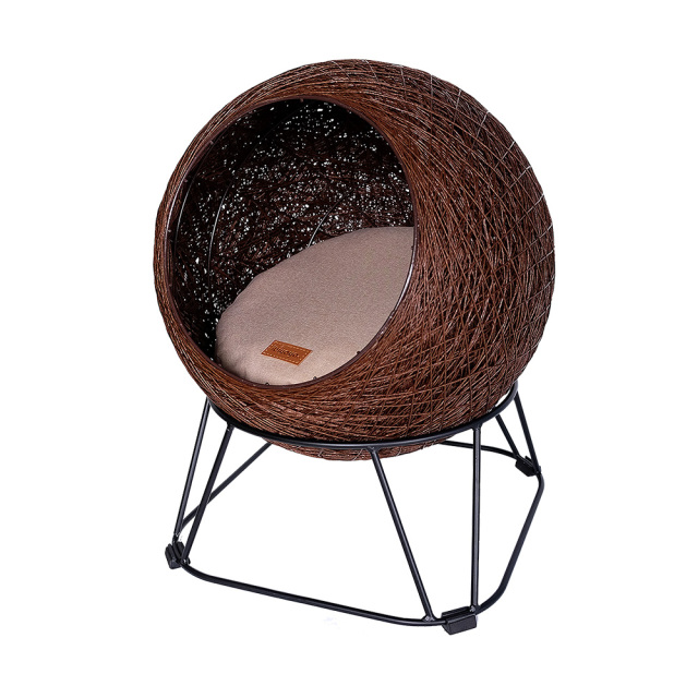 ibiyaya イビヤヤ FB2161 ペットベッド ゼンタングルエンハンスドペットポッド(ブラウン)