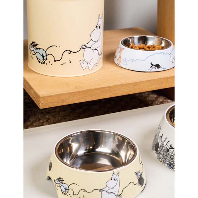 ムーミン ペット フードボウル・フードコンテナ―・フードジャー MOOMIN PETS by muurla シリーズ 使用イメージ