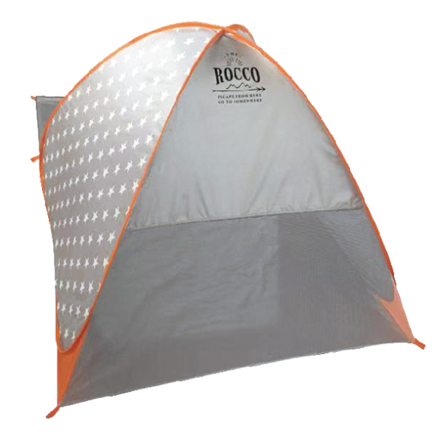 ROCCO ワンタッチ レジャーテント グレー ポップアップ I04-8230GY メッシュ生地で通気性抜群