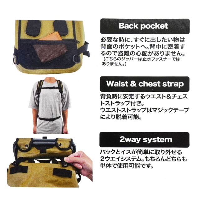 座れるリュック PREMIUM MARK 2（座れるリュック NEO CANVAS