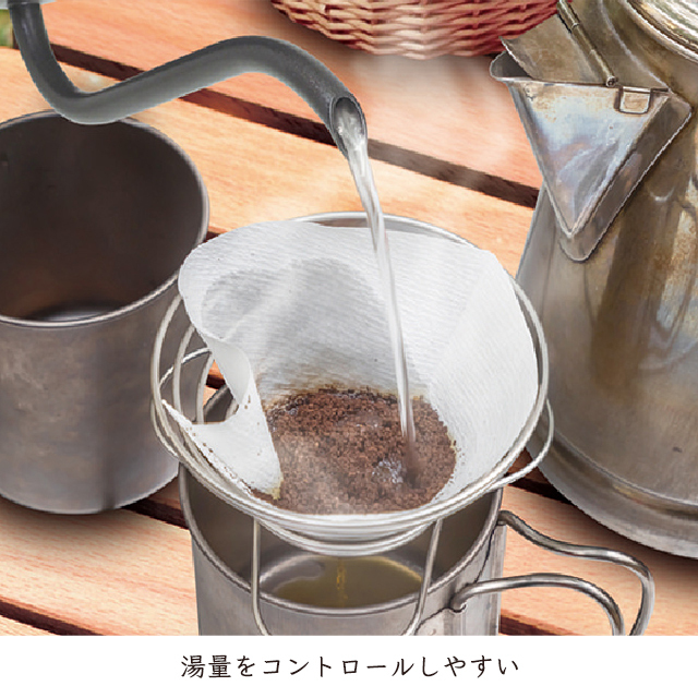 コーヒードリップポット 500ml 細口 ハンドドリップ 珈琲 温度調整 Montagna 湯量のコントロールが可能