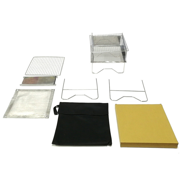 組立式バーベキューグリル 焚き火台 キャンプストーブ BBQ セット内容