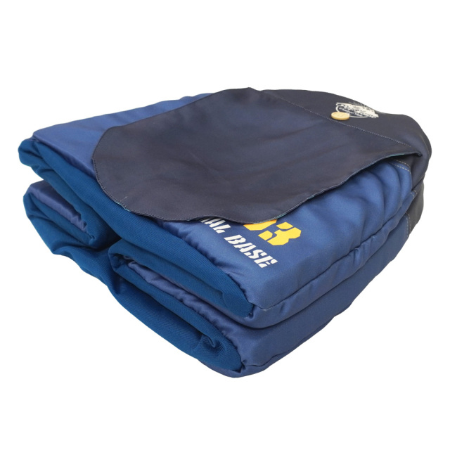 ペットハウス キャンプテント型 犬猫・小動物用 ネイビー おもしろ インスタ映え T&S 折りたたんでコンパクトに