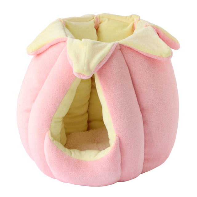 猫 キャットハウス ニャンともつぼみチューリップ ピンク ペッツルート 上部開口