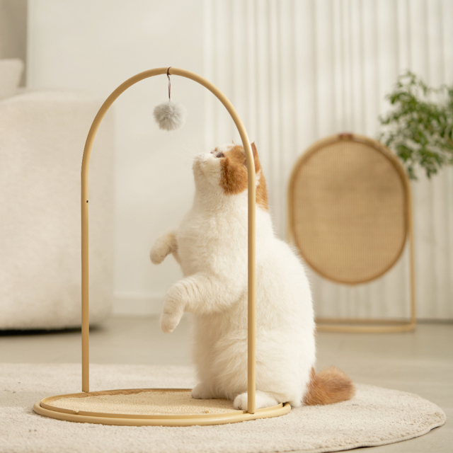 テーブル機能付き猫の爪とぎ ネコ HEBENA