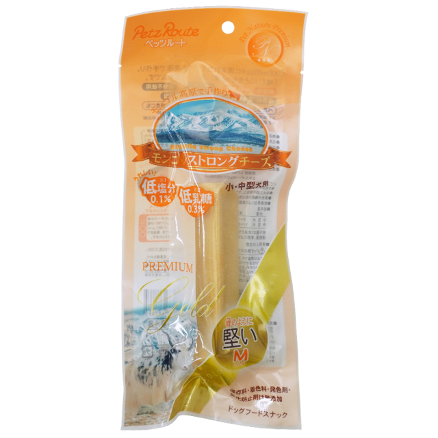 犬用おやつ モンゴルストロングチーズ M 堅いチーズガム 小 中型犬用 ペッツルート