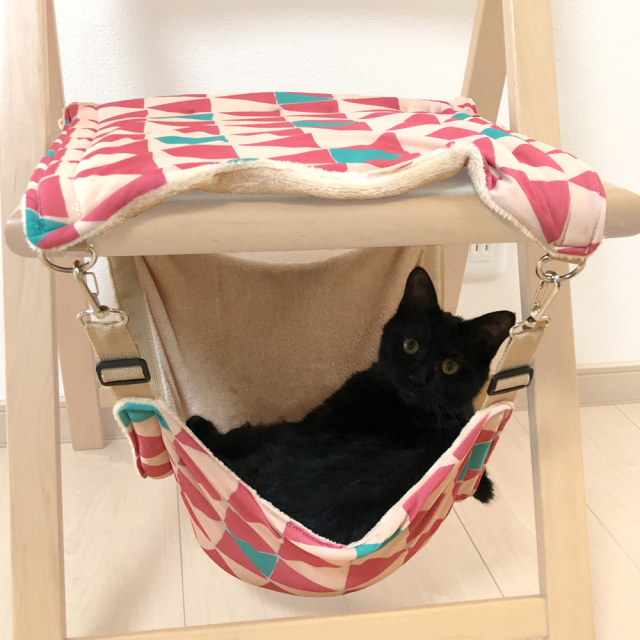猫 キャットハンモック ピンク 温冷リバーシブル生地 東洋ケース