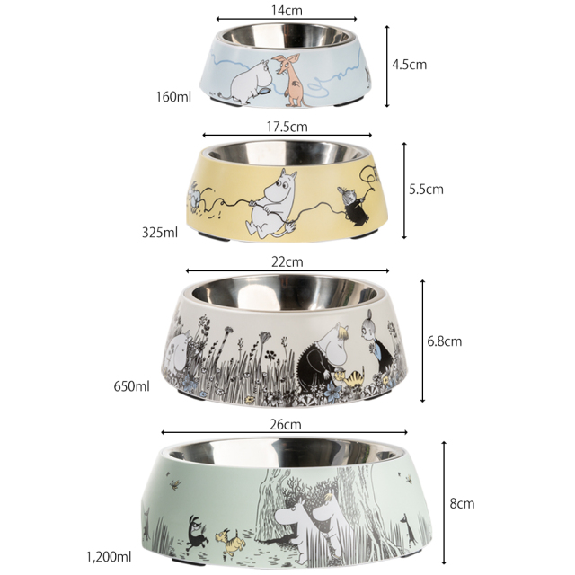 ムーミン ペットフードボウル MOOMIN PETS by muurla サイズ 規格