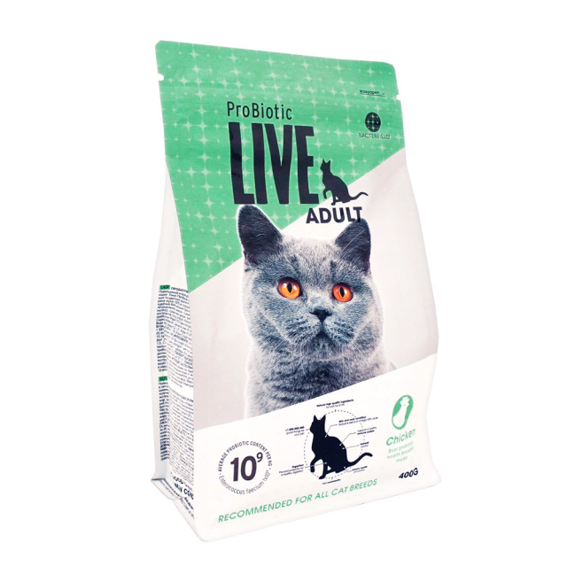 ProBiotic LIVE 成猫用 チキン400g 特許取得 機能性スーパープレミアムキャットフード プロバイオティック ライブ 生きた善玉