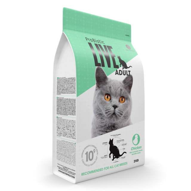 ProBiotic LIVE 成猫用 チキン2kg 特許取得 機能性スーパープレミアムキャットフード プロバイオティック ライブ 生きた善玉