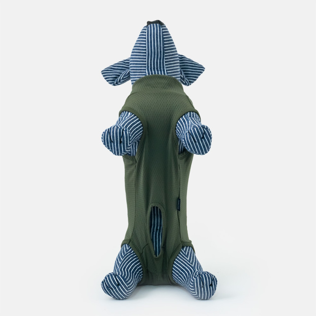 犬用皮膚保護服 術後服 男の子用 カーキ ベッツウェア vet's labo ジャパンペットコミュニケーションズ 底面