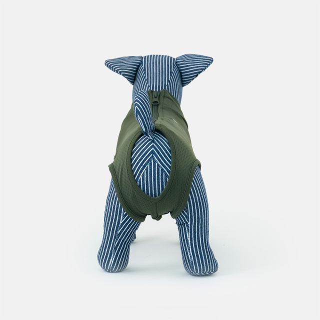 犬用皮膚保護服 術後服 男の子用 カーキ ベッツウェア vet's labo ジャパンペットコミュニケーションズ 背面