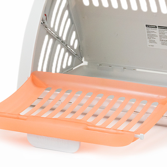 折りたたみ式ペットキャリー【オレンジ】通気性抜群 ハードケース 犬