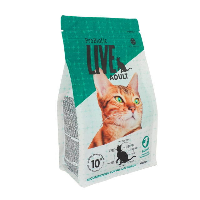 ProBiotic LIVE 成猫用 ラム400g 特許取得 機能性スーパープレミアムキャットフード プロバイオティック ライブ 生きた善玉